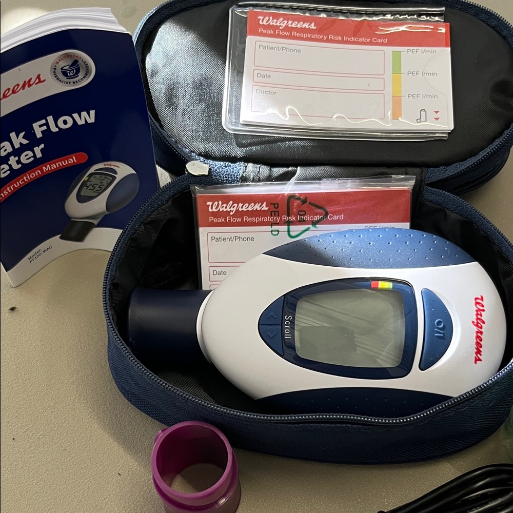 Walgreens Peak Flow Meter - Blue and White